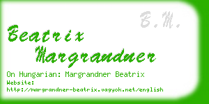 beatrix margrandner business card